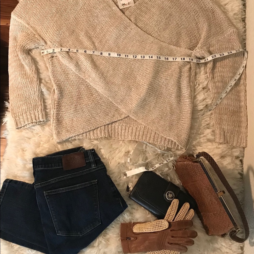 NWT AEON L.A. Wrap Sweater Cream So Cute - Picture 6 of 7
